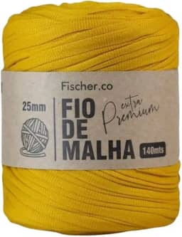 Fio de Malha Extra Premium Fischer 25mm x Rolo com 140m (24 MOSTARDA)