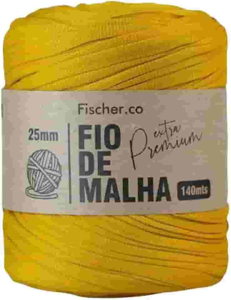Fio de Malha Extra Premium Fischer 25mm x Rolo com 140m (24 MOSTARDA)