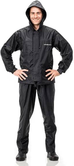 Capa de Chuva Pantaneiro + Resistente em Nylon com Capuz Impermeável