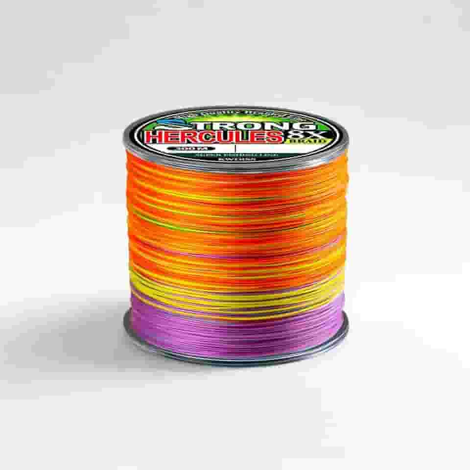 Linha de Pesca Multifilamento 8X Sealine Hercules Braid 300m 0.20mm 9,9kg Multicolorida Resistente para Molinete e Carretilha
