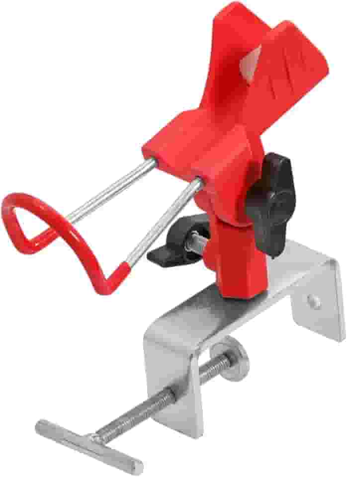 KiBcsLic Suporte para vara de pescar em barco, braçadeira em base de metal removível, suporte antiderrapante para pesca de corrico, bordas de iate, canoa,