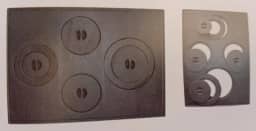 CHAPA DE FOGÃO A LENHA CAMPEIRO MODELO PARANA 4 FUROS