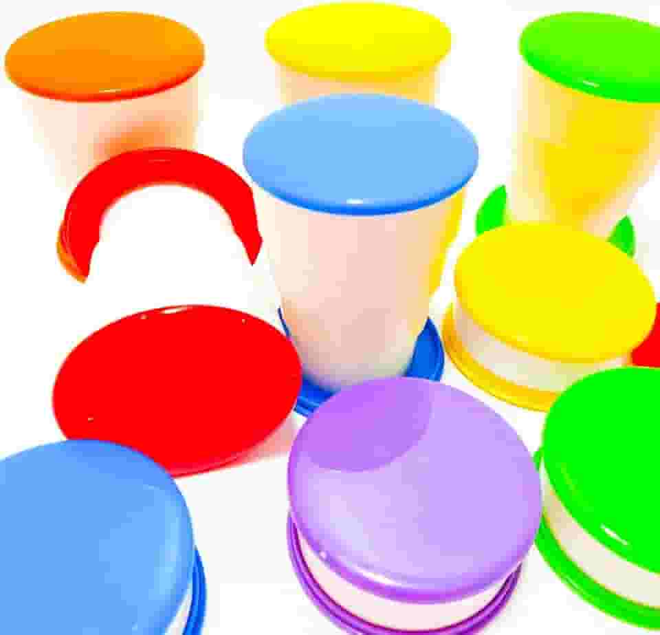 20 Copo Retrátil de Plástico Dobrável Sanfonado Kit Lembrancinha Infantil