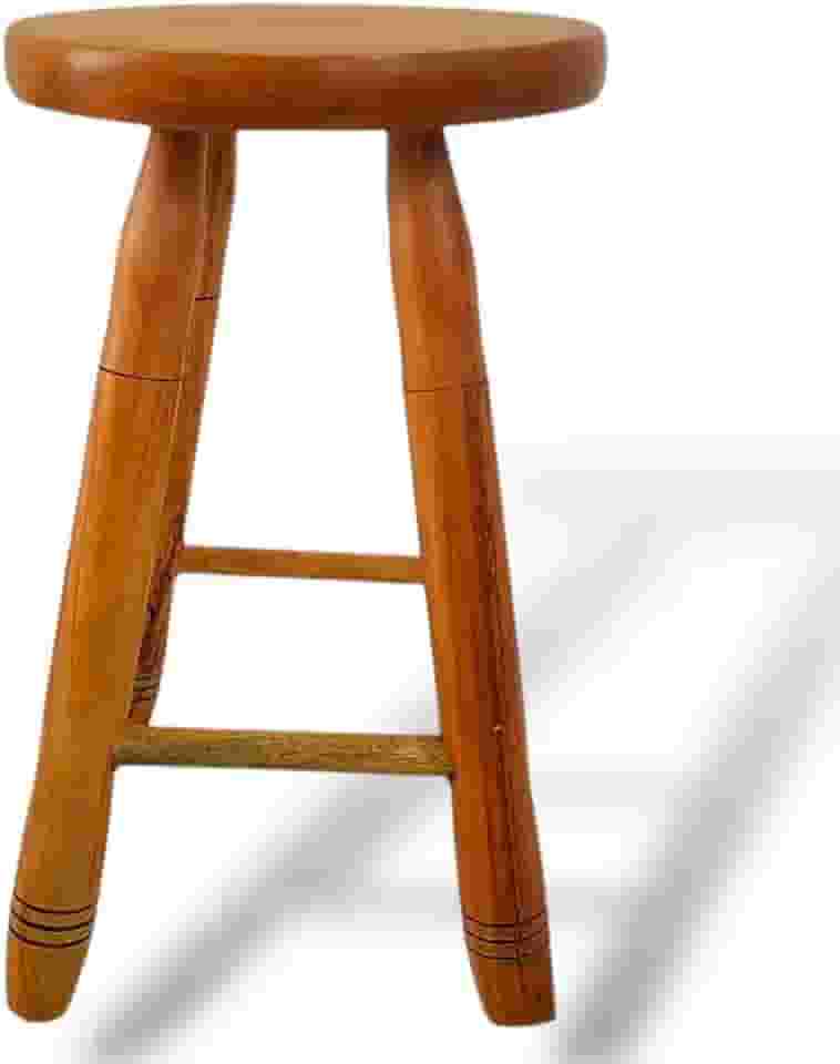 CXKYF BANCO DE MADEIRA MÉDIO 50CM BANQUETA DE MADEIRA TAMBORETE SEM VERNIZ BANCO DE MADEIRA PARA VARANDA