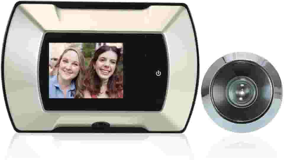 Monitor Visual Lcd Tft De 2,4" Com Olho Mágico Para Porta, Câmera Sem Fio, Digital Campainha Elétrica