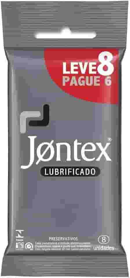Preservativo Camisinha Jontex Lubrificado - Leve 8 Pague 6 Unidades, Jontex, Branco, 8un, pacote de 6
