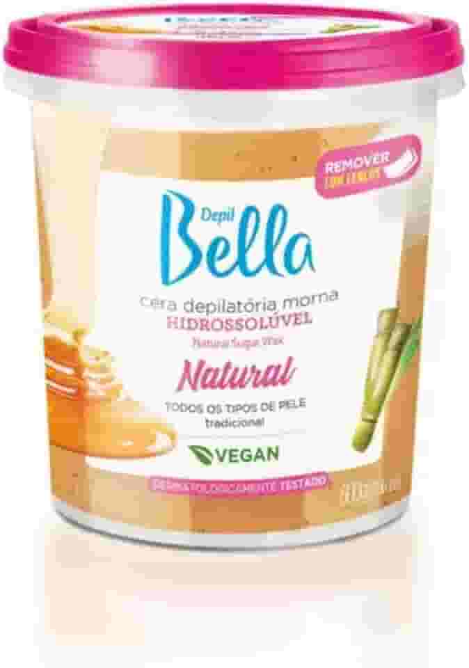 Depil Bella - Cera Depilatória Morna Hidrossolúvel Natural 600g