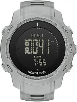 Relógio Digital North Edge VERTICO Cinza. Barômetro, Bússola e Altimêtro.
