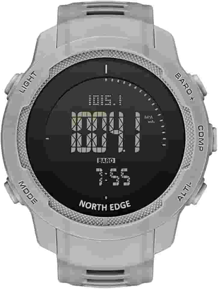 Relógio Digital North Edge VERTICO Cinza. Barômetro, Bússola e Altimêtro.