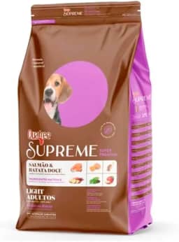 Quatree Supreme Light Sabor Salmão e Batata Doce Cães Adultos Todas as Raças 15kg
