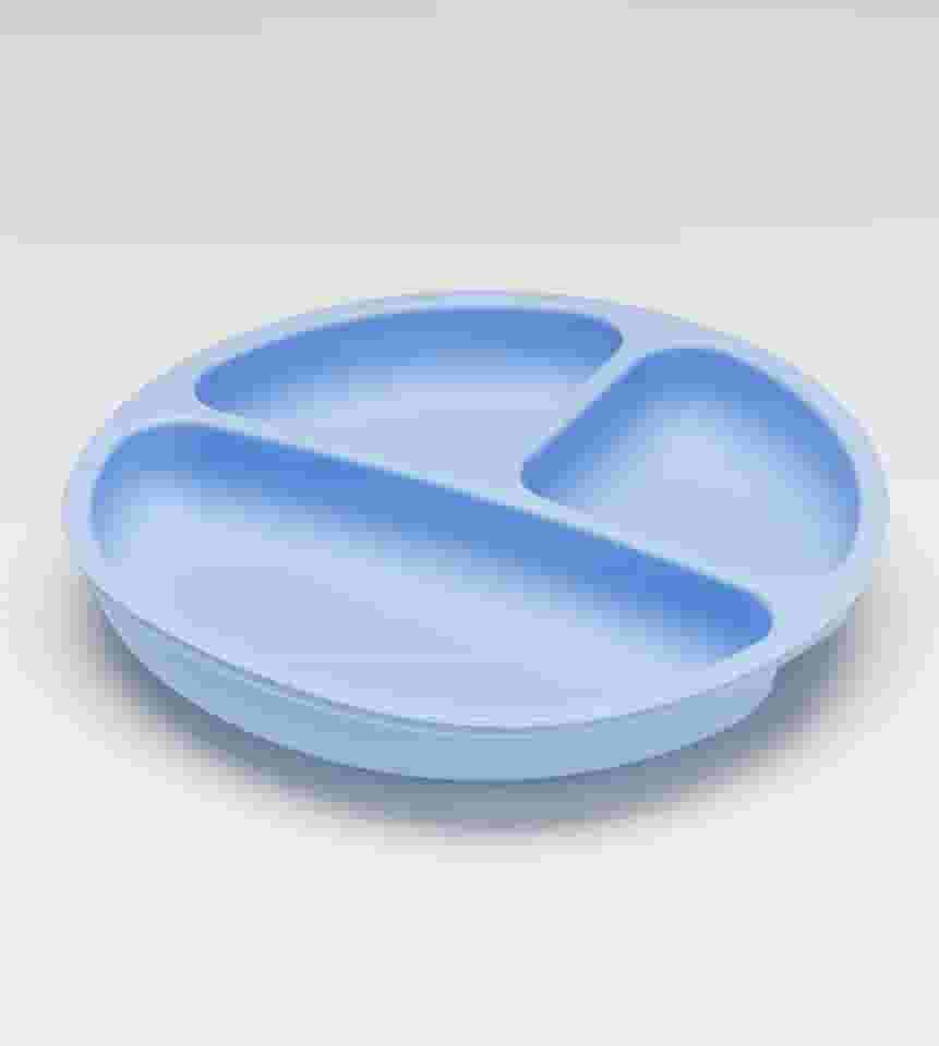 Prato em Silicone com Divisória e Ventosa Twibex