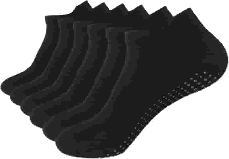 Meias de Pilates antiderrapantes para mulheres, meias aderentes ao tornozelo para ioga, barra, balé, exercícios descalços hospitalares, antiderrapantes