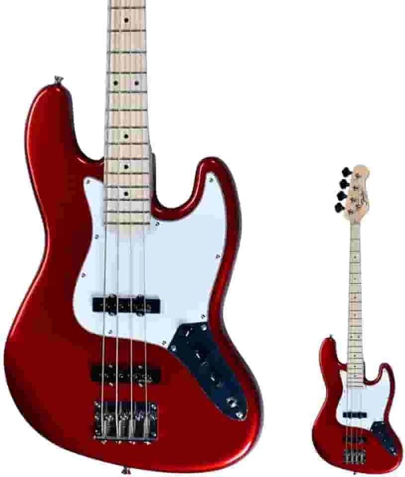 Baixo 4 Cordas Jazz Bass Shelter SHJB75 PRO Candy Apple Red
