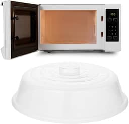 Tampa Alta para Microondas Plástico Livre de BPA com Respiros de Vapor, Tamanho Alta Lavável em Lava-Louças