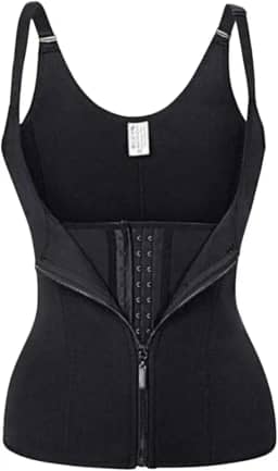 Cinta Modeladora Dupla Compressão Redutor Ziper Preto