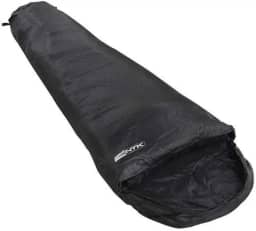 ntk, Saco de Dormir Tipo Sarcófago Micron, com Faixa de Temperatura entre 5°C à 8°C, com Capuz Curvo e Bolsa de Compactadora, Preto