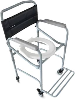 Cadeira De Banho Aço Suporta 100 Kg Conforto Desmontável, Hidrolight
