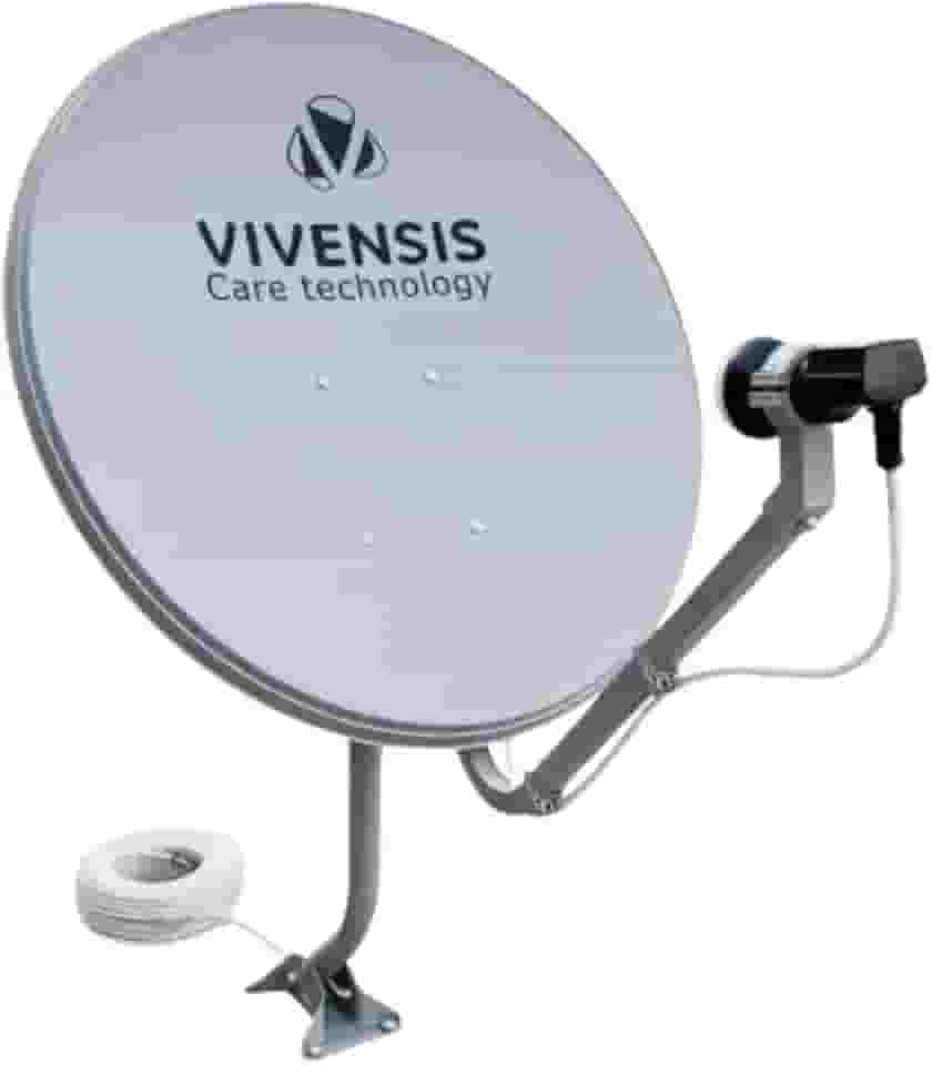 Antena Parabólica Digital Banda KU 60cm – Captação Estável e Alta Resistência