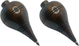 Kit com 2 Pião de Madeira Resistente com Fieira Profissional (Slim-Escuro)