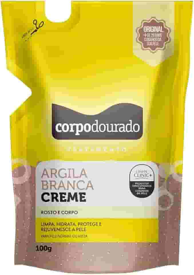 CORPO DOURADO ARGILA BRANCA CREME BISN 100GR