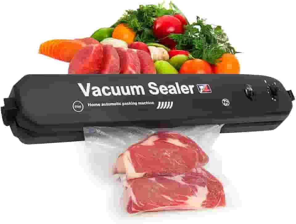 Máquina Seladora Automática Vácuo Portátil Alimentos Domestica + 10 Embalagens a Vácuo, Embaladora, Empacotadora carnes e vegetais