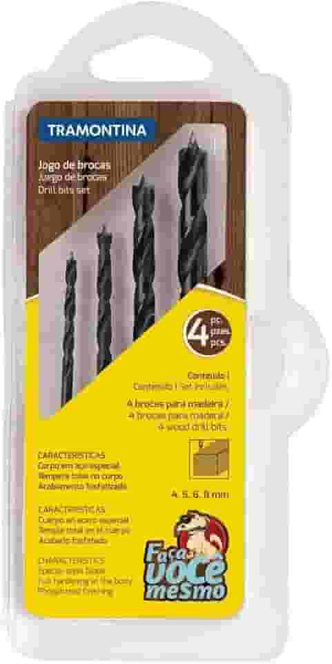 Tramontina Jogo de Brocas em Aço com 4 Peças