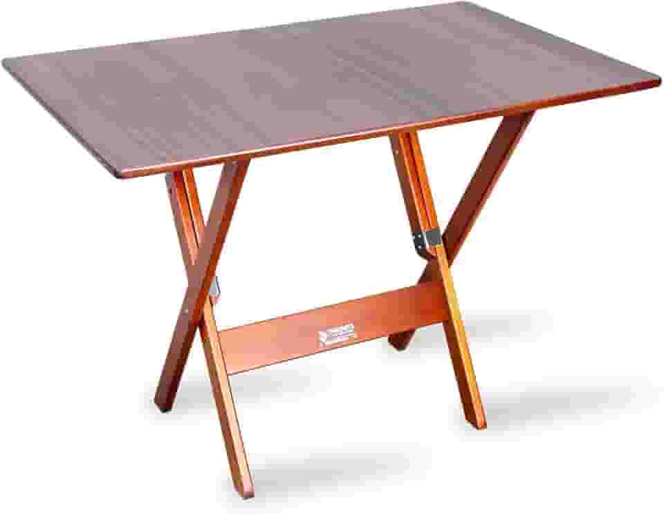 Mesa Dobrável Madeira 110x70 cm Imbuia - Tarimatã