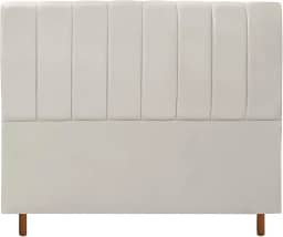 CABECEIRA CASAL ESTOFADA CARLA 140 CM BEGE