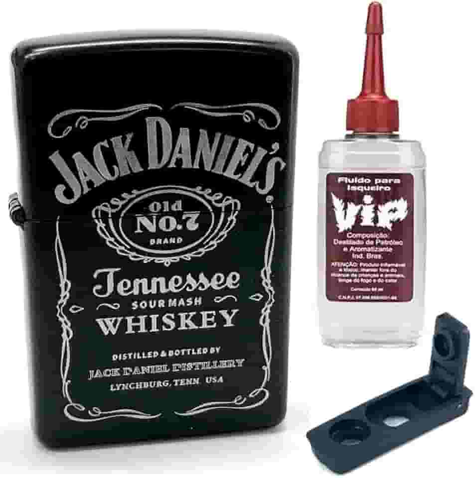Isqueiro Clássico Jack PR, com vedação anti-evaporação e Refil 60ml
