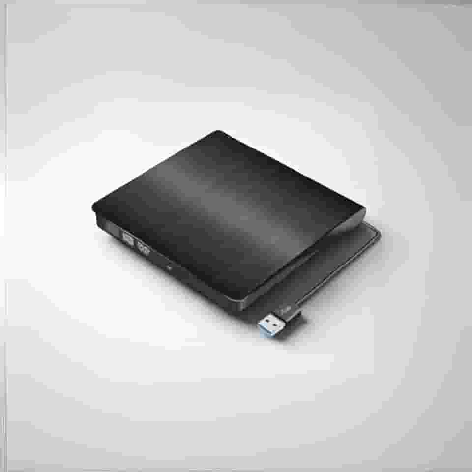 Gravador e Leitor de DVD Externo USB 3.0 – Portátil Slim para PC e Notebook, Preto | Alta Velocidade e Compatibilidade Universal