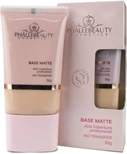 Base Matte Alta Cobertura Cor 3 Phallebeauty 30g
