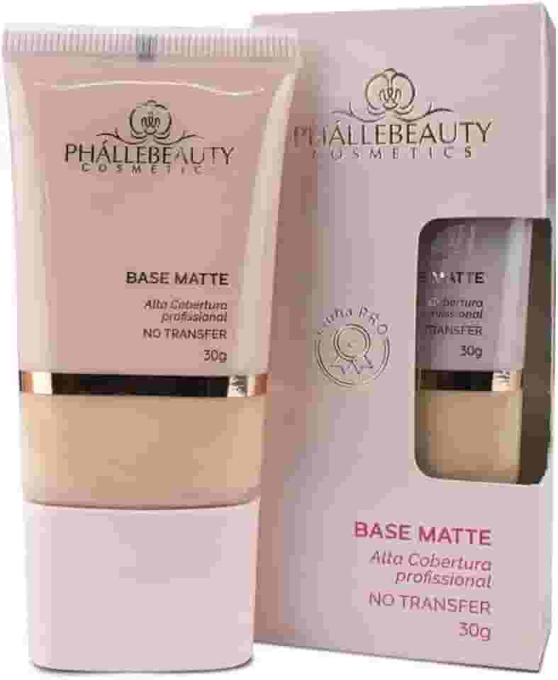 Base Matte Alta Cobertura Cor 3 Phallebeauty 30g