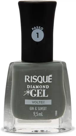 Esmalte Risqué Diamond Gel Gin & Sunset Cremoso 9,5ml
