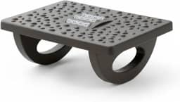 Gshield Apoio Descanso Ergonômico Office Armor para os Pés com Movimento Balanço 180° e Massageador Texturizado, Preto