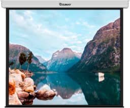 Tela de Projeção Retrátil, SUMAY, TRQS84 43, Branco/Preto