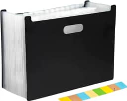 Pasta Organizadora sanfonada A4 Com 12 Divisórias Resistente