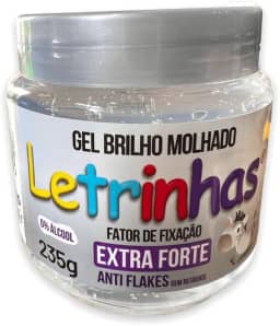 Gel Fixador Brilho Molhado Incolor Pote 235 gr (LETRINHAS)