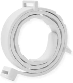 Coleira Antipulgas e Carrapatos para Cães e Gatos – Ajustável, Resistente à Água, Proteção 8 Meses, Ingredientes Naturais e Antialérgicos (Branco, 38 CM)