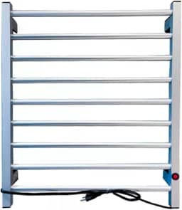 Toalheiro Térmico Elétrico de Parede, 9 Barras Prata 220v