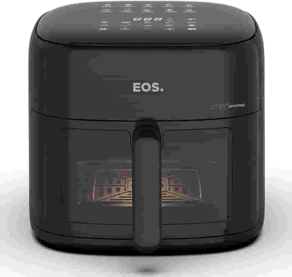 Fritadeira Sem Óleo Air Fryer Eos Chef Gourmet 6.2 Litros Compacta Digital Preto Eaf60p 110v