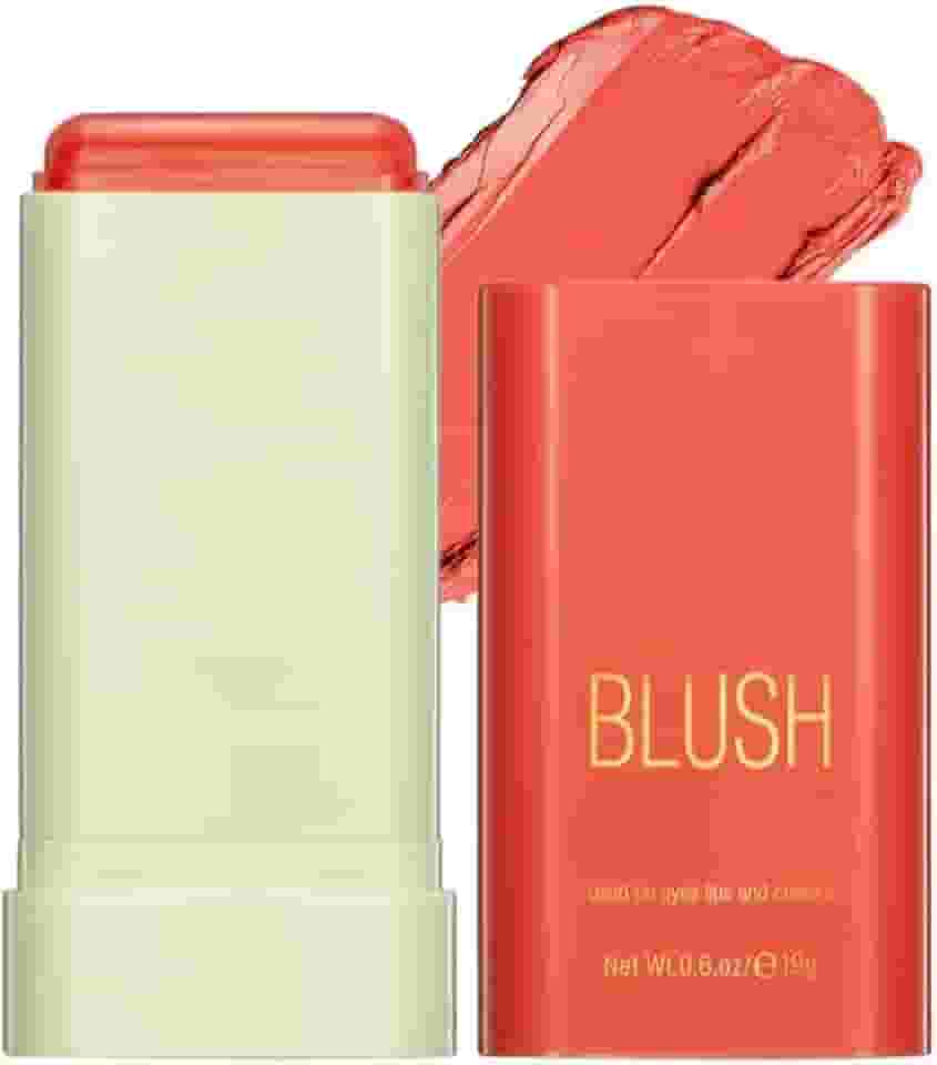Blush em Creme Multifuncional, Coral Orange, Textura Sedosa, para Olhos, Lábios e Bochechas, 19g