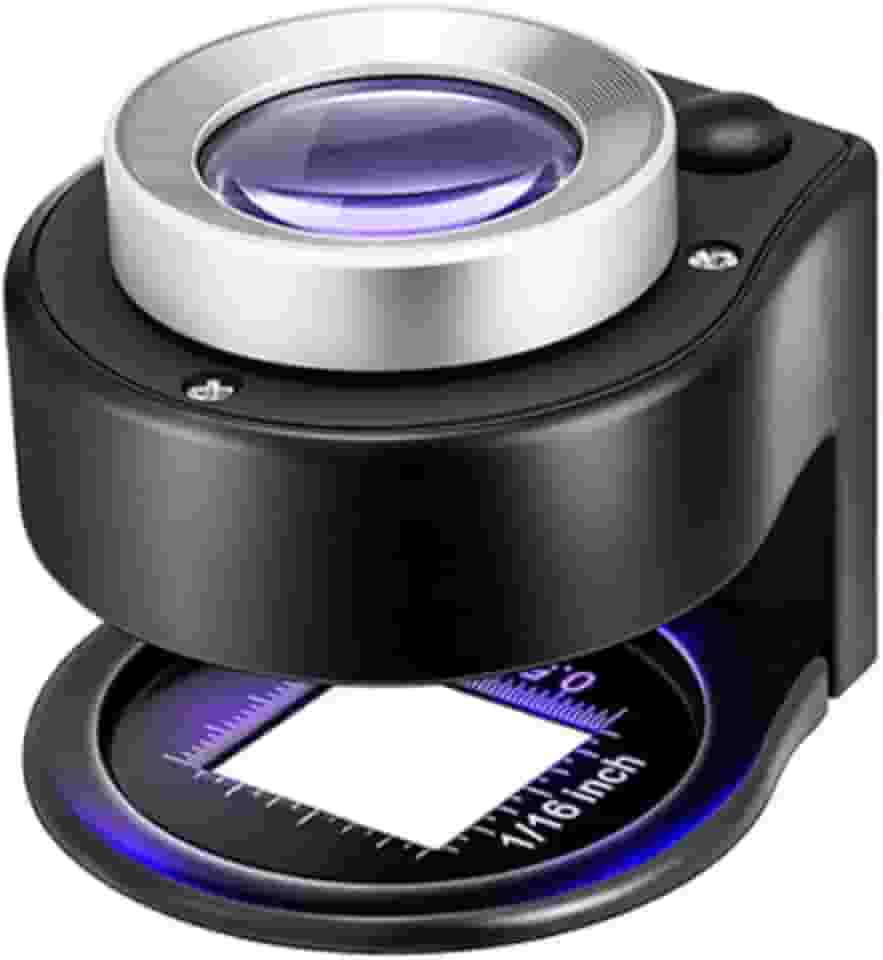 Lupa De Mão Portátil Conta Fios Com Lente De Vidro Ótico Zoom 30x Tomóvi