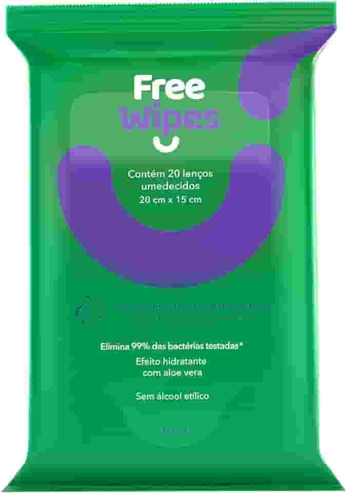 Free Wipes Lenço Umedecido Antisséptico