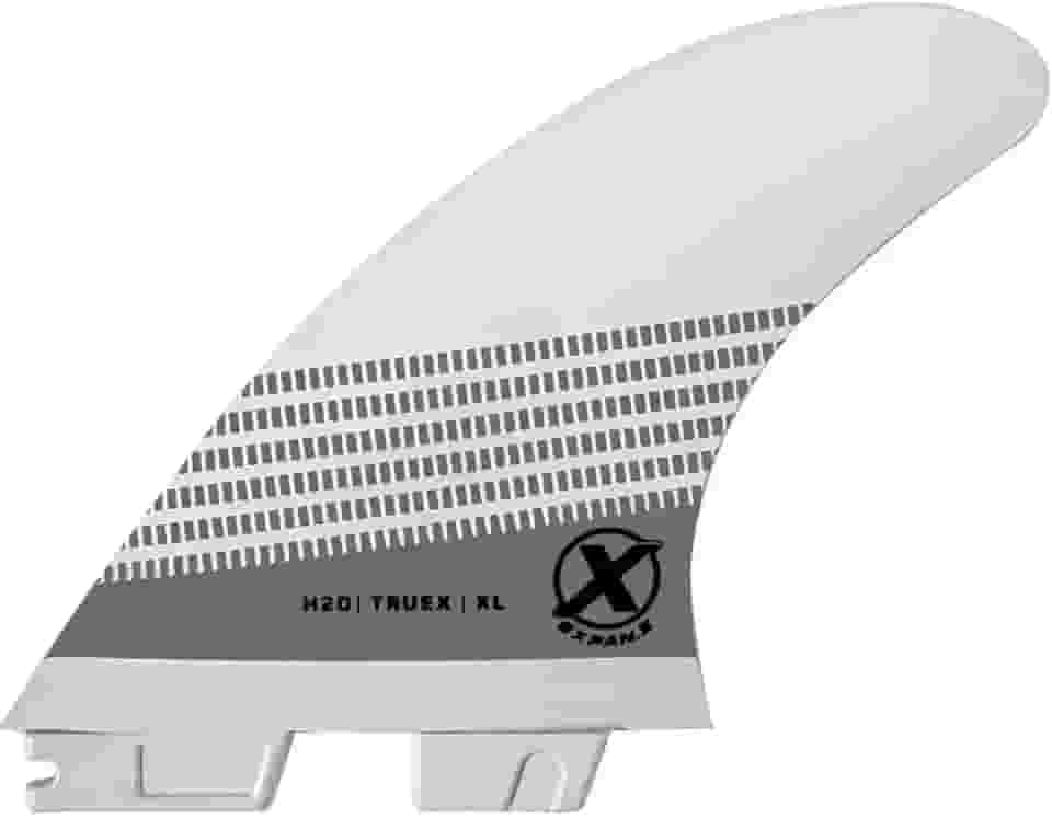 Quilha para Prancha de Surf True-X Large Expans Branca Encaixe FCS2 -Quilhas Large G7 p/Ondas Grandes