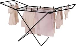 Varal De Chao Maxxi Grande 174cm Preto 25Kg Roupas Aço Original Mor