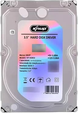 Disco Rígido Interno HD de 500GB, 1TB, 2TB, 4TB Interface SATA 3, 3,5 Polegadas 6GBps PC Câmera DVR (500, GB)