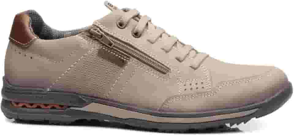 Sapatênis Masculino Casual Dia a Dia Calce Fácil Amortech Pegada Gold 114861