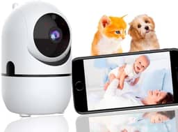 Camera Ip Wifi Giratória 1080p Estilo Babá Eletrônica Com Visão Noturna e Alerta De Movimento