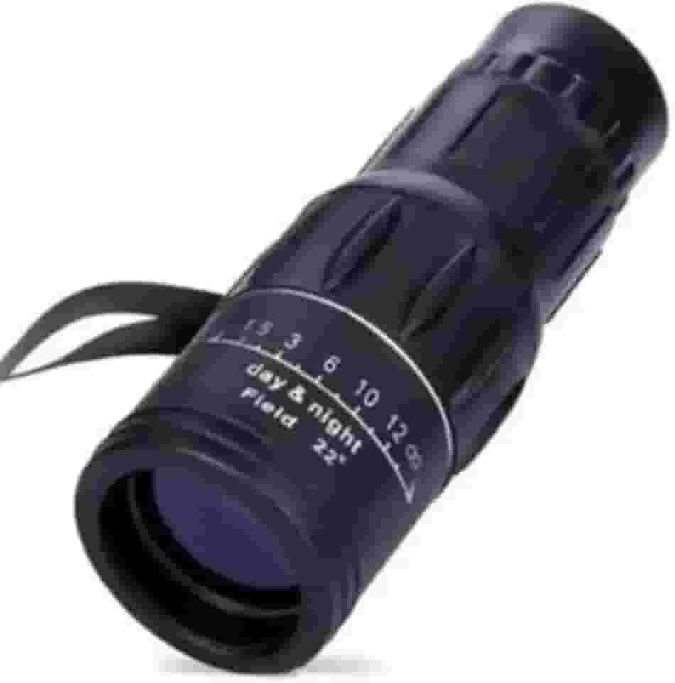 Monóculo Tático 16x52 com Alcance de Até 8km | Luneta Portátil de Alta Nitidez | Visão Ampliada para Camping, Trilhas, Caça e Observação