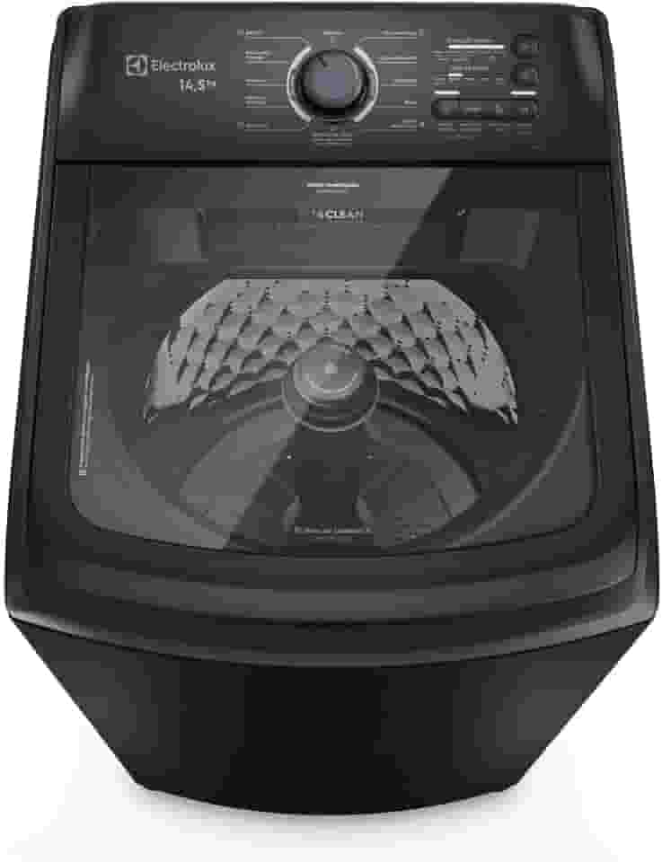Electrolux Máquina de Lavar Electrolux 14,5kg Preta Efficient Cesto Inox, Jet&Clean e Filtro Fiapos (LEP15) 127V